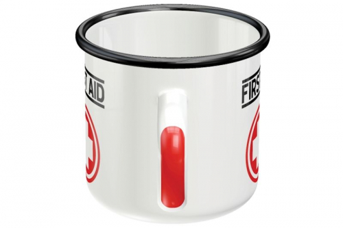 Emaille Tasse "First Aid"